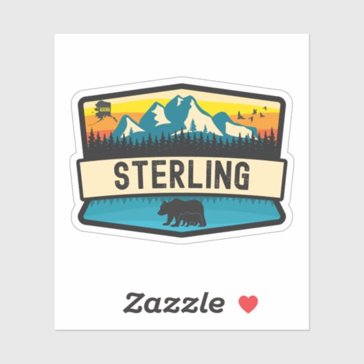 Sterling, Alaska Aufkleber (Blatt)
