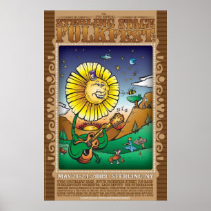 Sterling Folk Fest 09 skizziert Poster