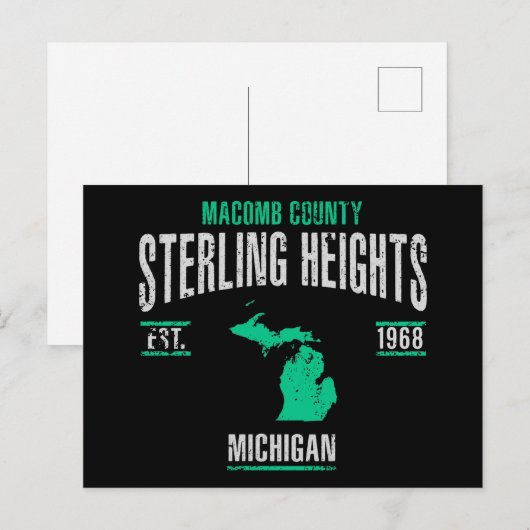 Sterling Heights Postkarte (Vorne/Hinten)
