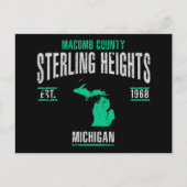 Sterling Heights Postkarte (Vorderseite)