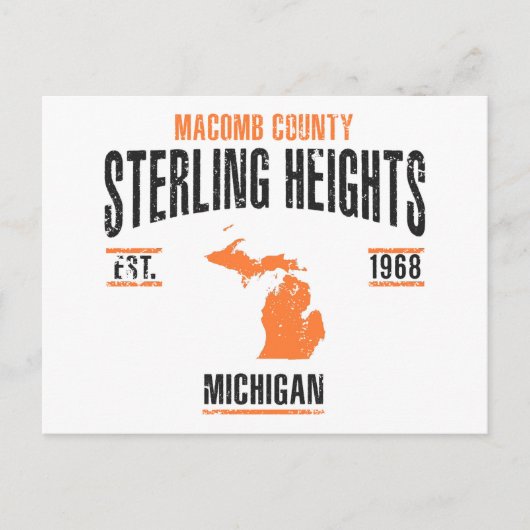 Sterling Heights Postkarte (Vorderseite)