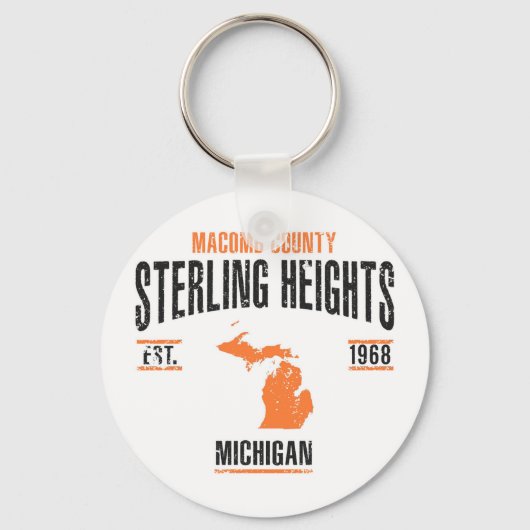 Sterling Heights Schlüsselanhänger (Vorderseite)