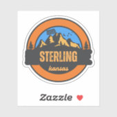 Sterling, Kansas Aufkleber (Blatt)