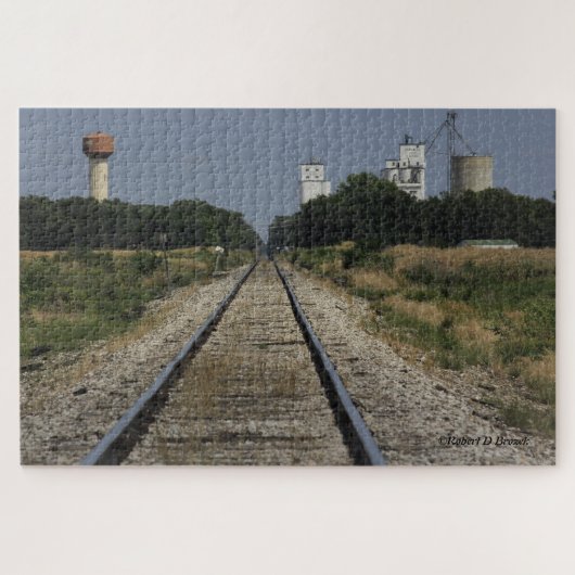 Sterling Kansas mit Eisenbahntrassen PUZZLE (Horizontal)