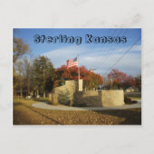 Sterling Kansas Veterans Memorial Postcard Postkarte (Vorderseite)