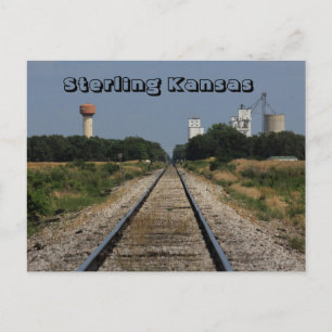 Sterling Kansas West of town POST CARD Postkarte