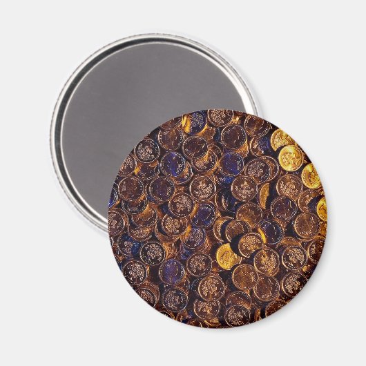 Sterling-Münzen Magnet (Vorderseite/Rückseite)