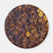 Sterling-Münzen Magnet (Vorne)