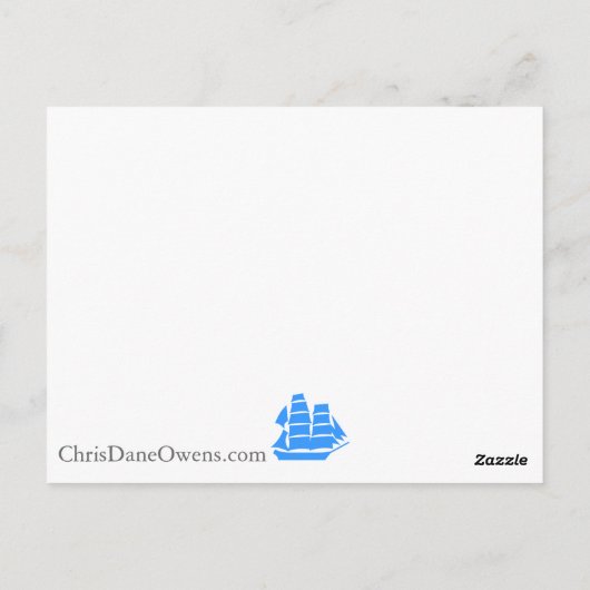 Sterling & Nilla auf der Laufpostkarte Postkarte (Rückseite)