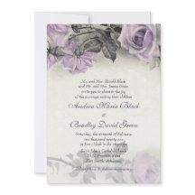 Sterling Silver Lila Rose Hochzeitseinladung