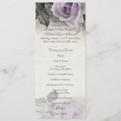 Sterling Silver Lila Rose Wedding Program Programm (Vorderseite)