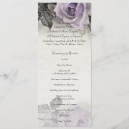 Sterling Silver Lila Rose Wedding Program Programm