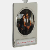 Sterling Silver Platin Ornament Foto Keepake (Rechts)