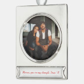 Sterling Silver Platin Ornament Foto Keepake (Links)