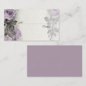 Sterling Silver Rose Wedding Place oder Escort Car Platzkarte (Vorne/Hinten)