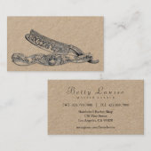 Sterlingrasiermesser Visitenkarte (Vorne/Hinten)