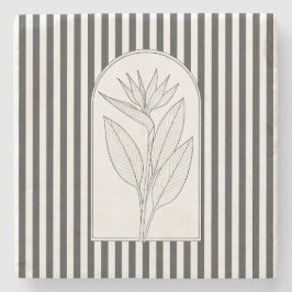 Sterlitzia Elegante Blume Botanisch Steinuntersetzer