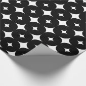 Stern 7 Schwarzweiss Geschenkpapier (Ecke)