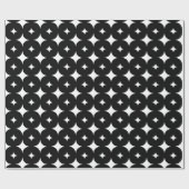 Stern 7 Schwarzweiss Geschenkpapier (Flach)