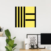 Stern abstrakter Expressionismus Malerei Kunst  Poster (Heimbüro)