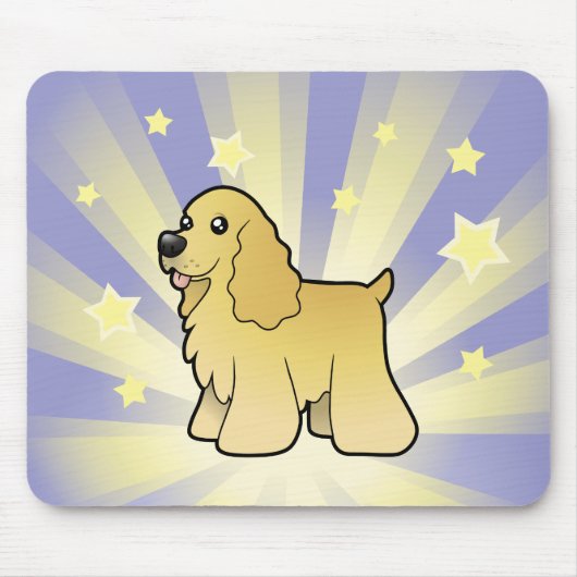 Stern-Amerikaner Cocker spaniel Mousepad (Vorne)