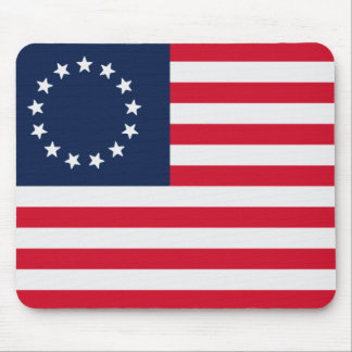 Stern-amerikanische Flagge Betsy Ross 13 Mousepad
