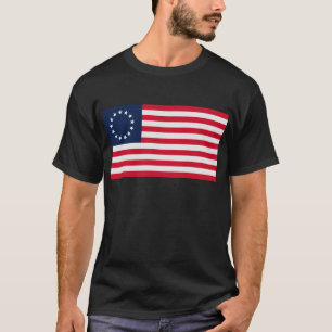 Stern-amerikanische Flagge Betsy Ross 13 T-Shirt