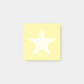 Stern auf hellgelb post-it klebezettel (Vorderseite)