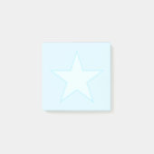Stern auf Light Blue Post-it Klebezettel (Vorderseite)
