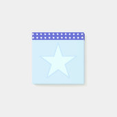 Stern auf Light Blue Post-it Klebezettel (Vorderseite)