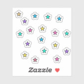 Stern-Aufkleber Aufkleber (Blatt)