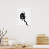 Stern Bald Eagle Poster (Küche)