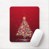 Stern bedeckte Weihnachtsbaum Mousepad (Mit Mouse)