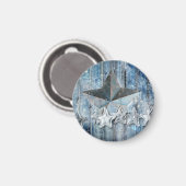 Stern Blues Magnet (Vorderseite/Rückseite)