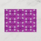Stern-Blume lila Visitenkarte (Rückseite)