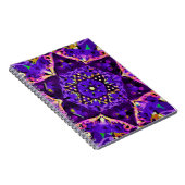 Stern-BlumeMandala in Lila Notizblock (Rechte Seite)