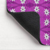 Stern-Blumen lila Mousepad (Ecke)