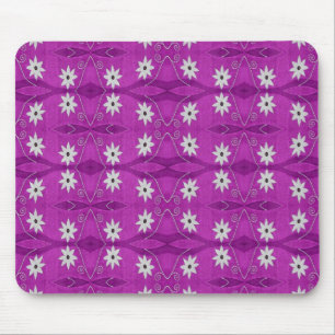 Stern-Blumen lila Mousepad