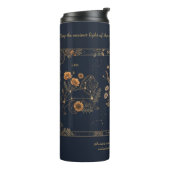 Stern Botanik Astral Energie Gold Marine Thermisch Thermosbecher (Nach links gedreht)