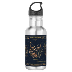 Stern Botanik Astral Energie Gold Marine Wasserfla Edelstahlflasche