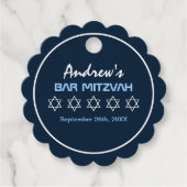 Stern-David-Muster Bar Mitzwa Geschenkanhänger (Vorderseite)