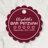 Stern-David-Muster Bat Mitzvah Geschenkanhänger (Vorderseite)