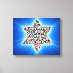 Stern Davids Leinwanddruck