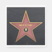 Stern der Berühmtheit Feier Serviette (Vorderseite)
