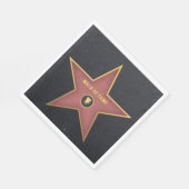 Stern der Berühmtheit Feier Serviette (Ecke)