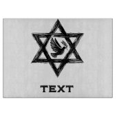 Stern der daviden Judaika Schneidebrett (Vorderseite)