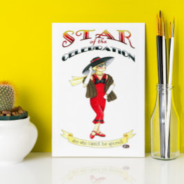 Stern der Feier-Geburtstags-Karte Karte