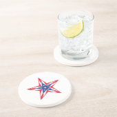 Stern der Freiheit Getränkeuntersetzer (Seite)
