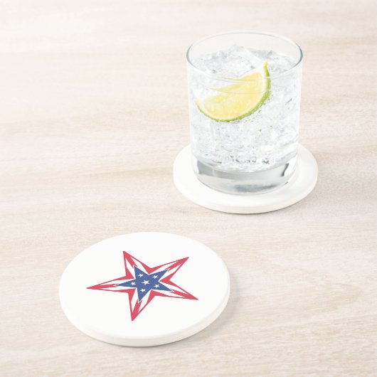 Stern der Freiheit Getränkeuntersetzer (Seite)
