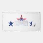 Stern der Freiheit (Horizontal) Schreibtischunterlage (Tastatur & Maus)